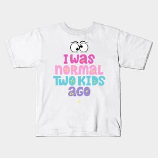 Chaos & Laughter: Life with Two Kids Kids T-Shirt